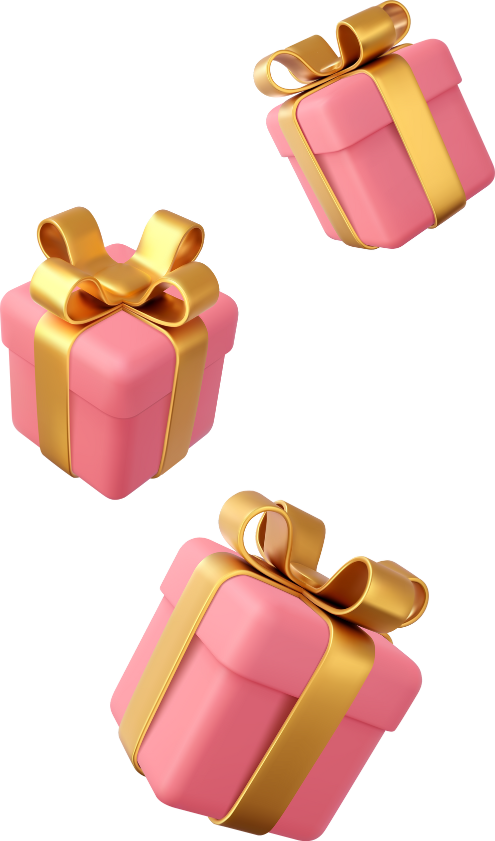 3d white gift boxes