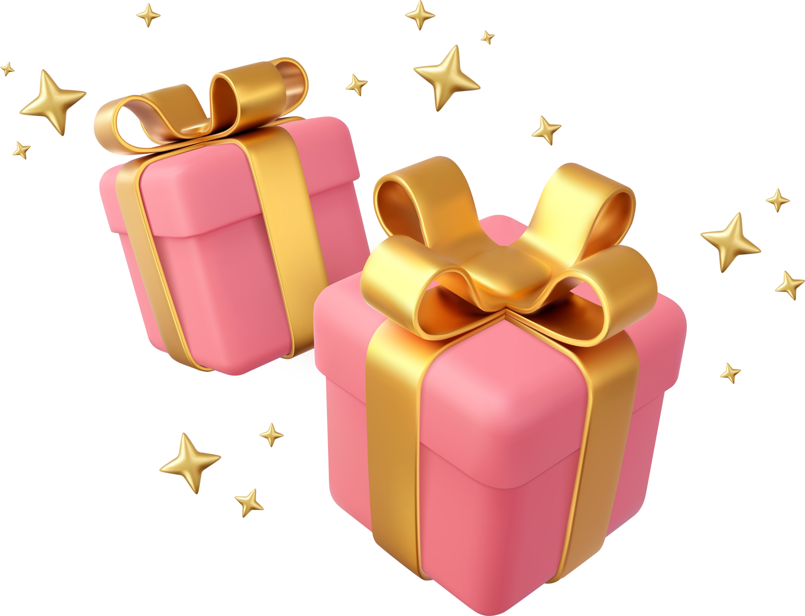 3d white gift boxes